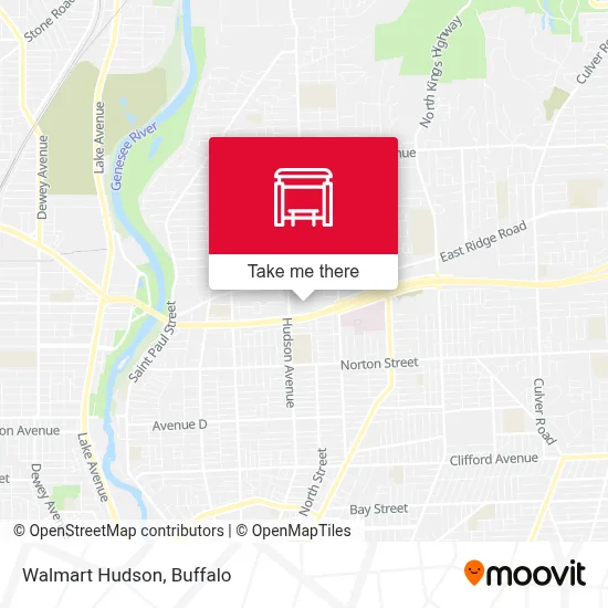 Walmart Hudson map