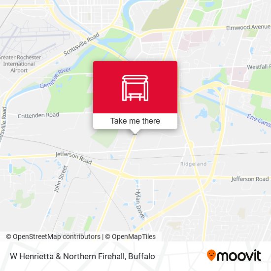 W Henrietta & Northern  Firehall map