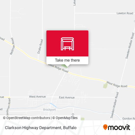 Clarkson Highway Department map