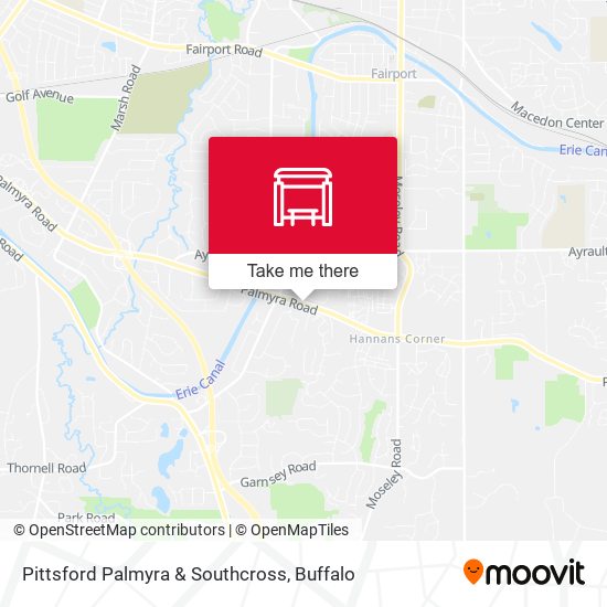 Pittsford Palmyra & Southcross map