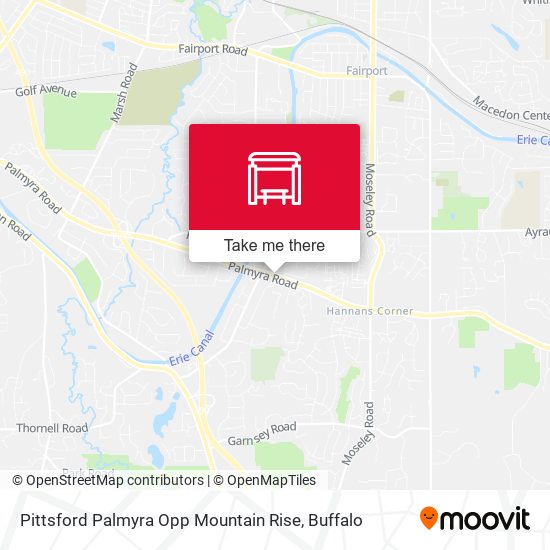 Pittsford Palmyra Opp Mountain Rise map