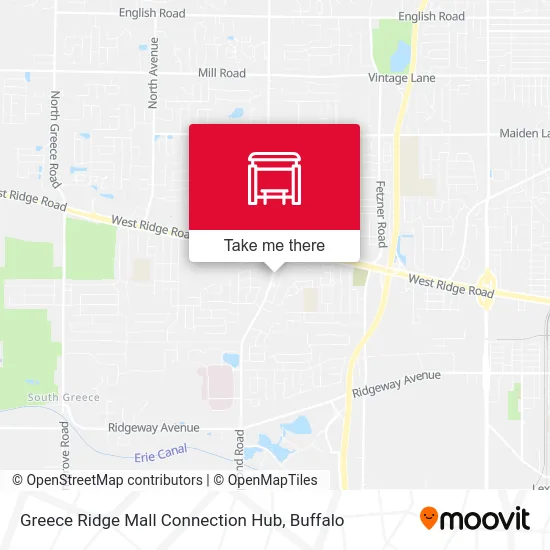 Greece Ridge Mall Connection Hub map