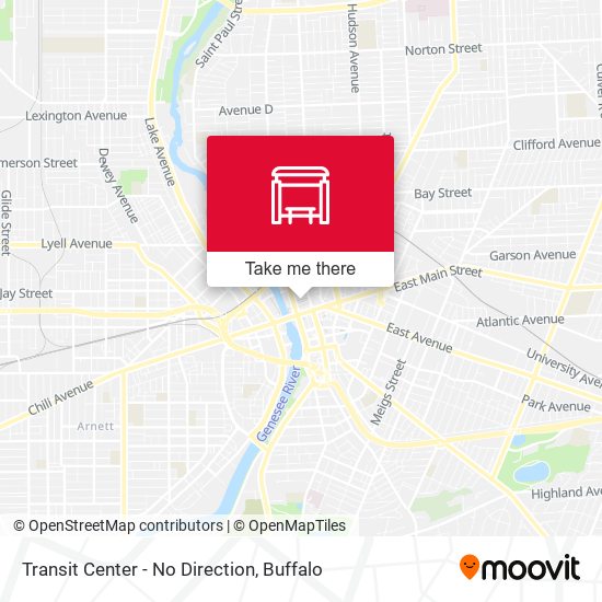 Mapa de Transit Center  - No Direction