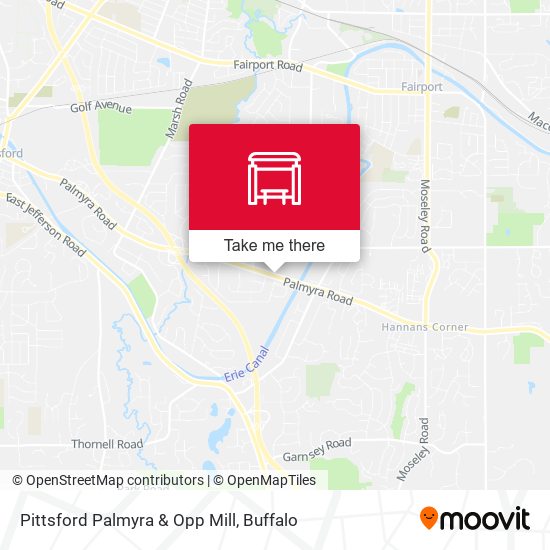 Pittsford Palmyra & Opp Mill map