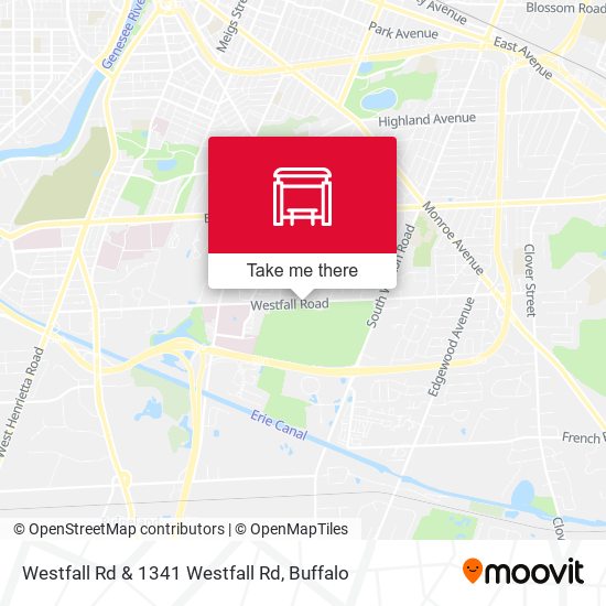 Mapa de Westfall Rd & 1341 Westfall Rd