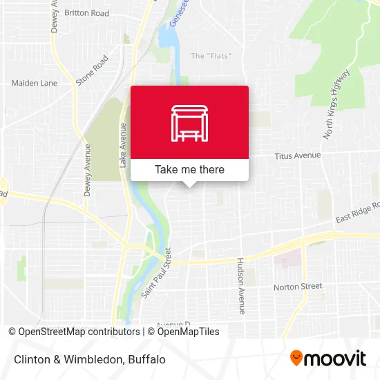 Clinton & Wimbledon map