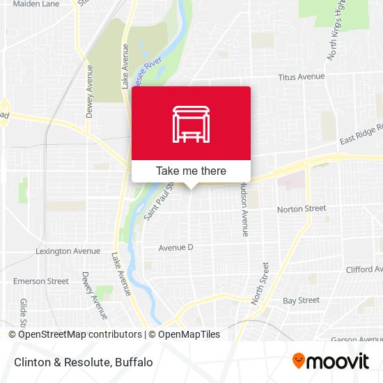 Mapa de Clinton & Resolute