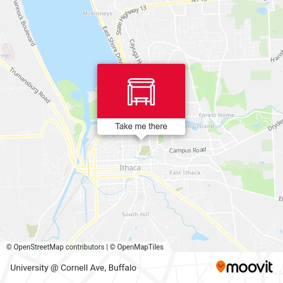 University @ Cornell Ave map
