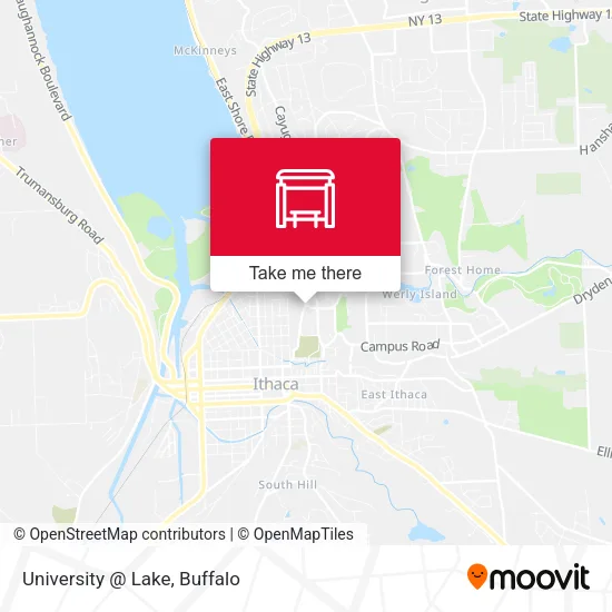 University @ Lake map