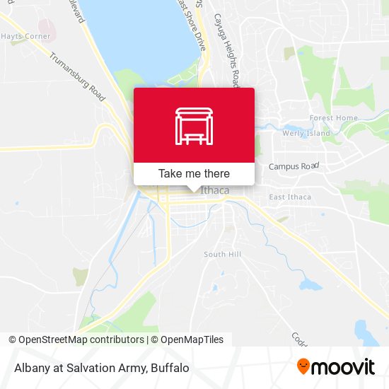 Albany at Salvation Army map