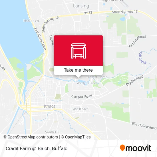 Cradit Farm @ Balch map