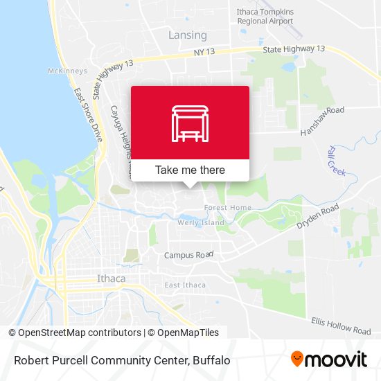 Mapa de Robert Purcell Community Center