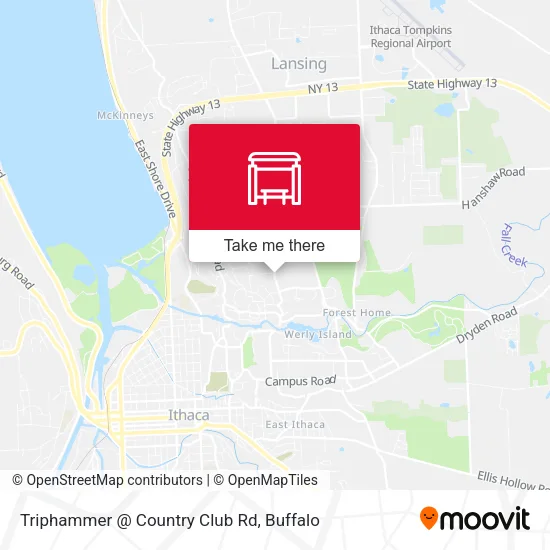 Triphammer @ Country Club Rd map