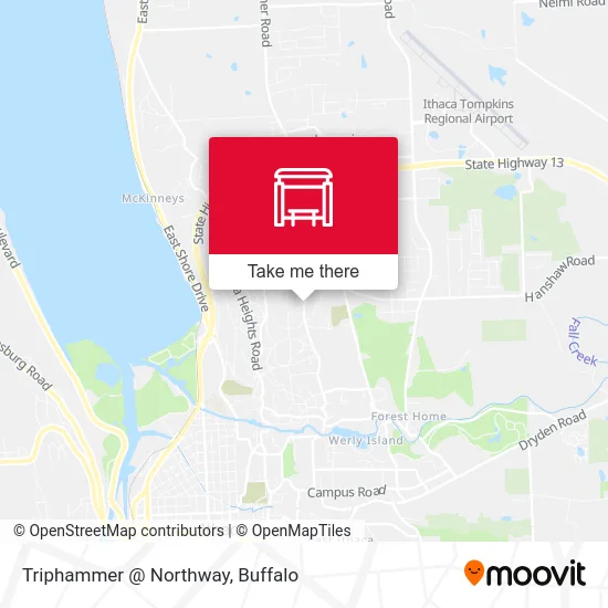 Triphammer @ Northway map