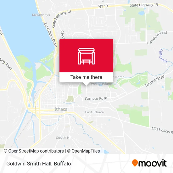 Goldwin Smith Hall map