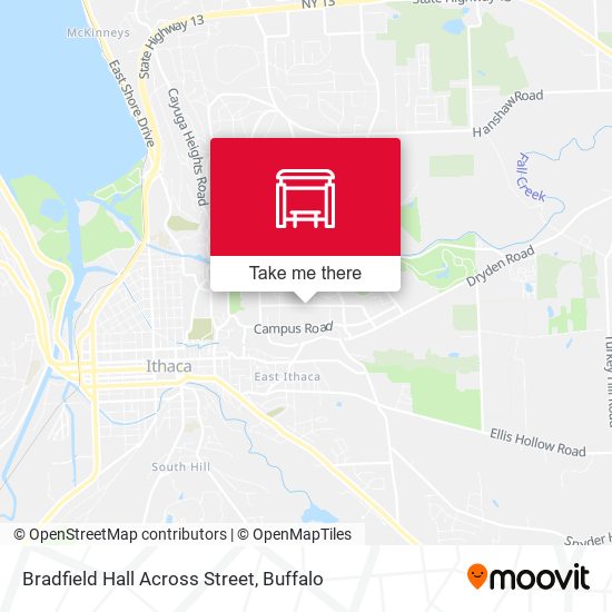 Bradfield Hall Across Street map