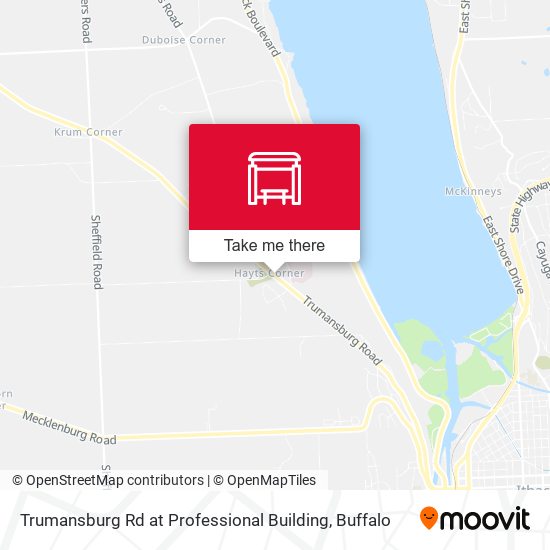 Trumansburg Rd at Professional Building map
