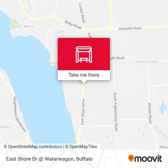 East Shore Dr @ Waterwagon map