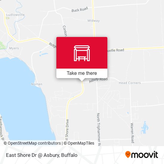 East Shore Dr @ Asbury map