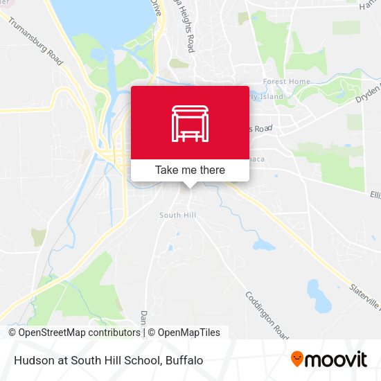 Hudson at South Hill School map
