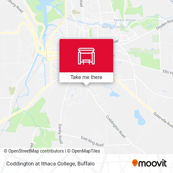 Coddington at Ithaca College map