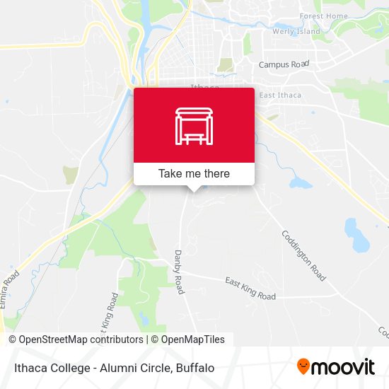 Mapa de Ithaca College - Alumni Circle