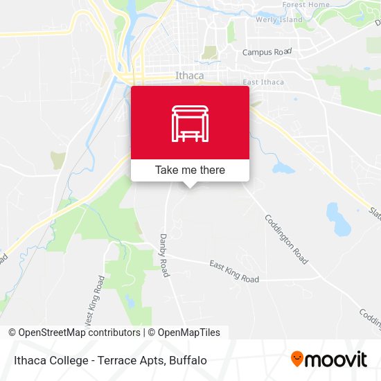 Mapa de Ithaca College - Terrace Apts