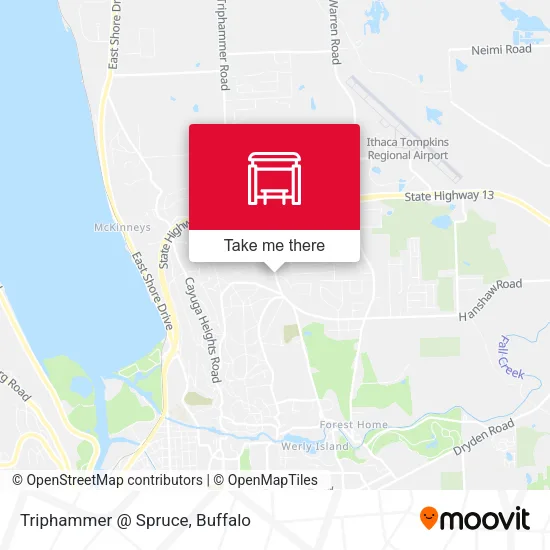 Triphammer @ Spruce map