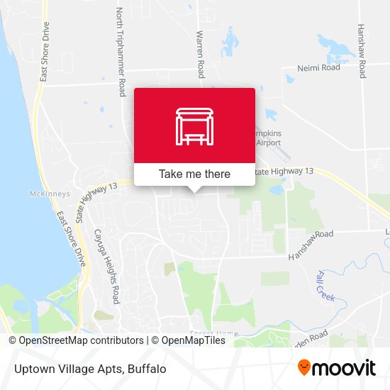 Mapa de Uptown Village Apts