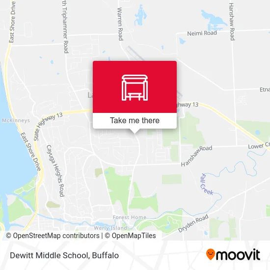 Dewitt Middle School map