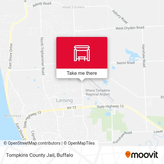 Tompkins County Jail map