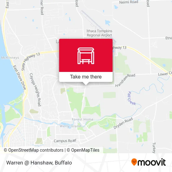 Warren @ Hanshaw map