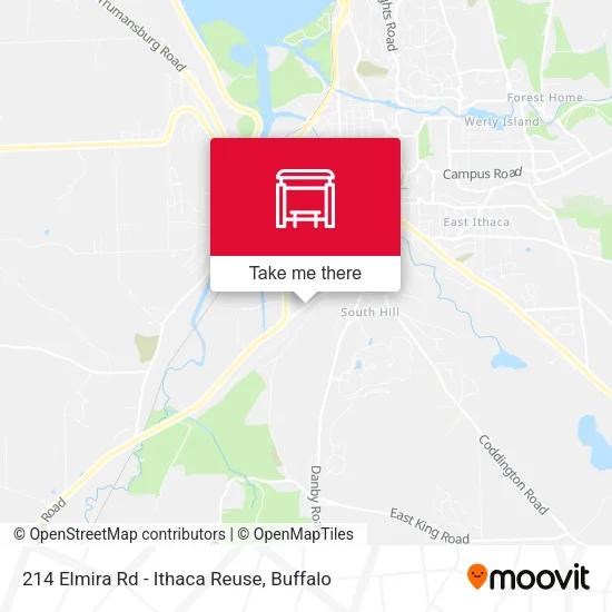 214 Elmira Rd - Ithaca Reuse map