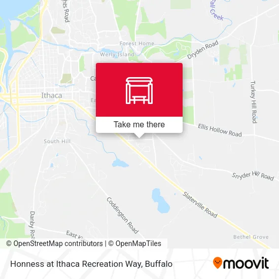 Honness at Ithaca Recreation Way map