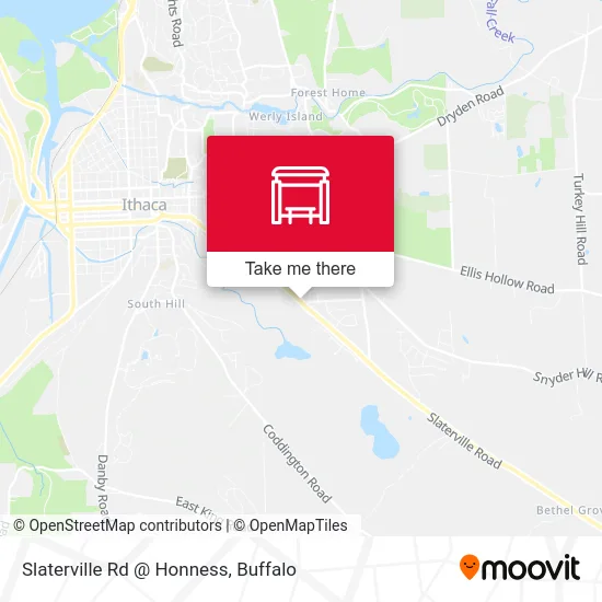 Slaterville Rd @ Honness map