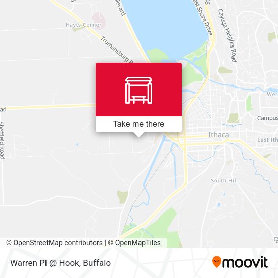 Warren Pl @ Hook map