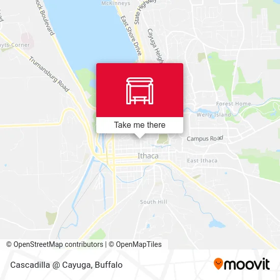 Cascadilla @ Cayuga map