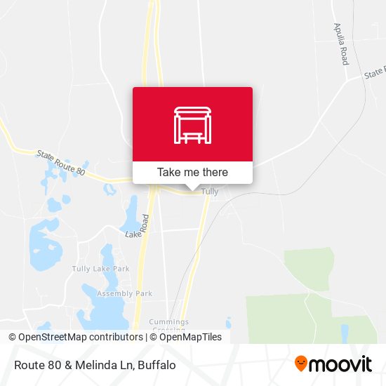 Mapa de Route 80 & Melinda Ln