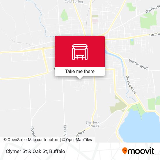 Mapa de Clymer St & Oak St