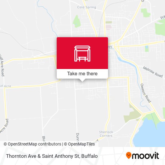 Thornton Ave & Saint Anthony St map