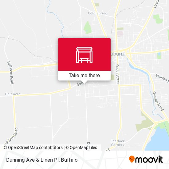 Dunning Ave & Linen Pl map