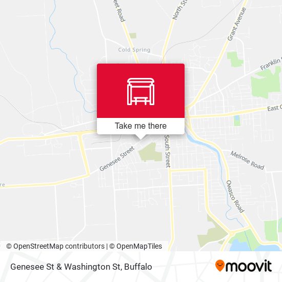 Genesee St & Washington St map
