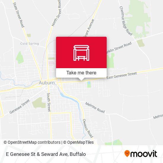 E Genesee St & Seward Ave map