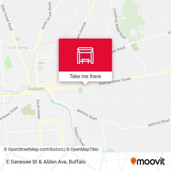 E Genesee St & Alden Ave map