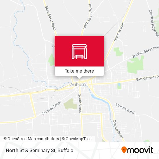 North St & Seminary St map
