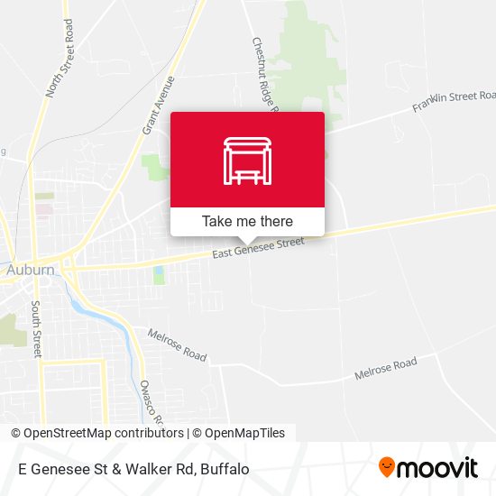 E Genesee St & Walker Rd map