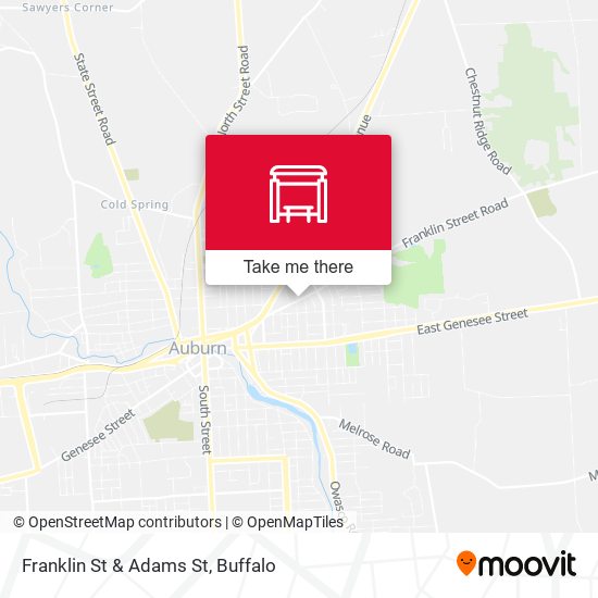 Franklin St & Adams St map