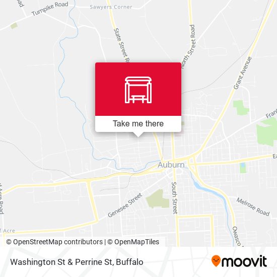 Washington St & Perrine St map