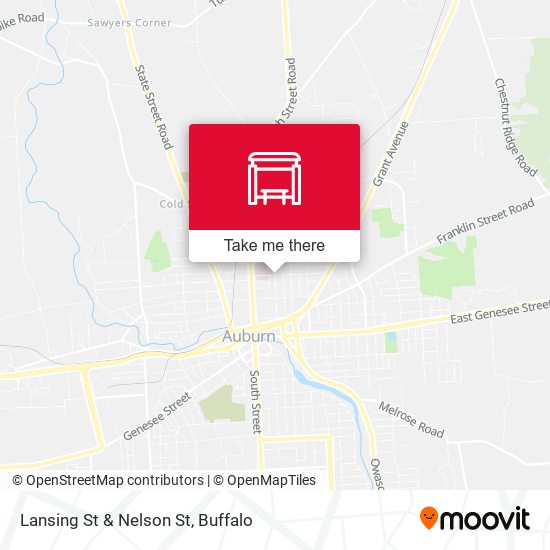 Lansing St & Nelson St map
