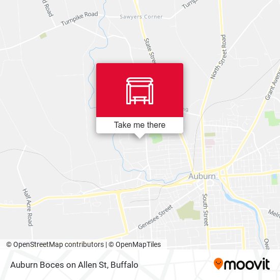 Mapa de Auburn Boces on Allen St